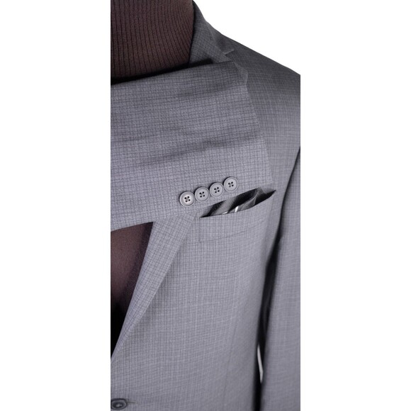 Collection By Michael Strahan Sport Coat Jacket Blazer WOOL Check 44L Canada EUC - Picture 6 of 14